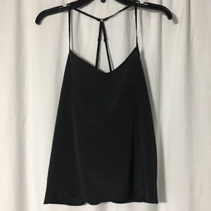 Black crepe cami